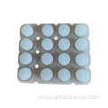 Custom abs plastic buttons keycaps for rubber keypad